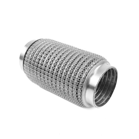 Kipufogó flexcső (SS304 megerősített) PRO Kipufogó flexibilis cső 150x60mm, rozsdamentes acél | race-shop.hu