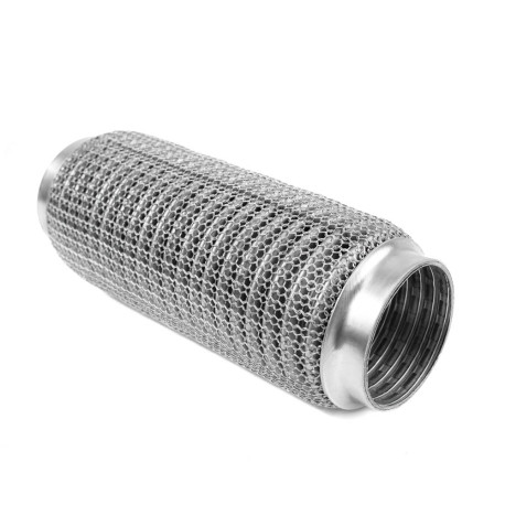 Kipufogó flexcső (SS304 megerősített) PRO Kipufogó flexibilis cső 200x45mm, rozsdamentes acél | race-shop.hu