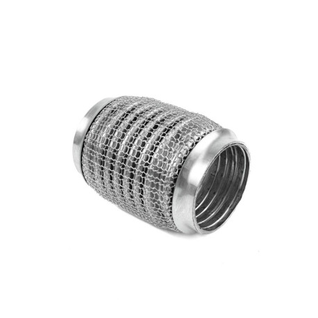 Kipufogó flexcső (SS304 megerősített) PRO Kipufogó flexibilis cső 100x63mm, rozsdamentes acél | race-shop.hu