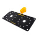 Haltech Haltech Dual Switch Panel Kit - includes Yellow knob | race-shop.hu