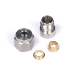 Haltech 1/4" Stainless Steel Weld-on Kit inc Nut and Ferrule