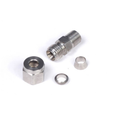 Motec Haltech 1/4" Stainless Compression Fitting Kit 1/8" NPT Thre | race-shop.hu