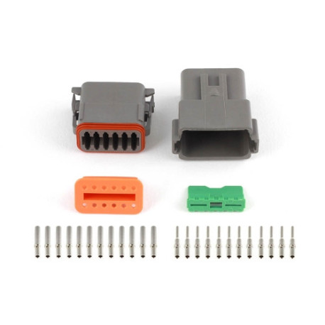 Haltech Haltech Plug & Pins Only Set DT-12 Conn (DT06-12S + DT04-12P | race-shop.hu