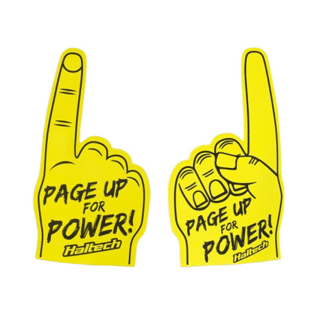 Reklámtermékek és ajándékok Haltech Haltech "Page Up for Power" Foam Finger | race-shop.hu