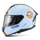 Zárt sisakok ECE zárt versenysisak Sparco X-PRO GULF, világoskék/narancssárga | race-shop.hu