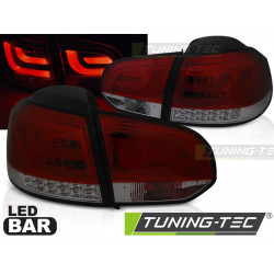 LED Hátsó lámpa piros FÜSTSZÍN VW GOLF 6 10.08-12 SÉRÜLT