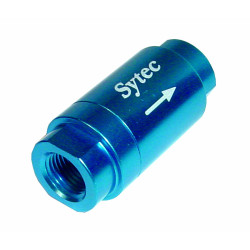 Sytec Motorsport Egyirányú üzemanyagszelep 1/8NPT anya menettel - Kék