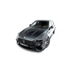 MAXTON DESIGN első splitter Mercedes-AMG C63 Sedan / Estate W206 / S206-hoz, fényes fekete, V2