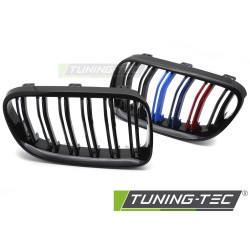 Sport dupla sávos hűtőrács BMW E92 / E93 LCI 10-13 (Fényes Fekete Tri-Szín)