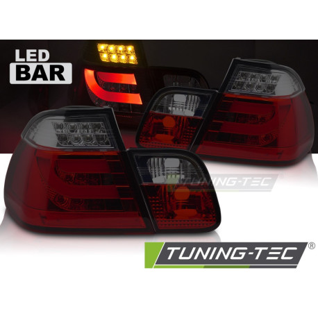 Világítás LED hátsó lámpák BMW E46 01-05 Sedanhoz (PIROS FÜST) | race-shop.hu