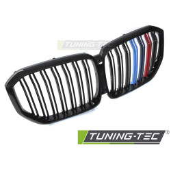 Sport hűtőrács BMW X5 G05 19-22 (fényes fekete háromszínű dupla sáv)