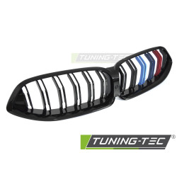 Sport Dupla Sávos Hűtőrács BMW G14 / G15 18-22 (Fényes Fekete Tri-Szín)