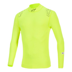 FIA tűzálló hosszú ujjú aláöltöző felső ALPINESTARS ZX EVO V3, fluo sárga