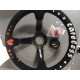 Bazár 3 küllős sportkormány RACES Careless, 350mm, velúr, 90mm mélység, fekete HIÁNYOS | race-shop.hu