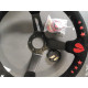 Bazár 3 küllős sportkormány RACES Careless, 350mm, velúr, 90mm mélység, fekete HIÁNYOS | race-shop.hu