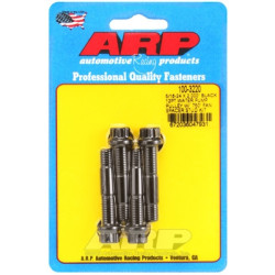 ARP 5/16-24 x 2.000 Black 12-Point Water Pump Pulley Stud with 0.750 Inch Fan Spacer - 8740 Chrome Moly