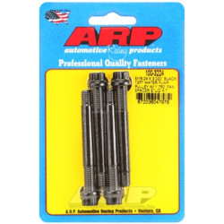 ARP 8740 Chrome Moly Water Pump Pulley Stud, 5/16-24 x 3.000, Black 12-Point with 1.750 inch Fan Spacer