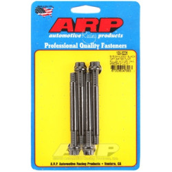 ARP 8740 Chrome Moly Water Pump Pulley and 2.250" Fan Spacer Stud - 5/16-24 x 3.500", Black 12-Point