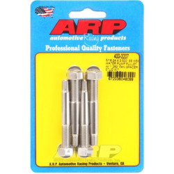 ARP 5/16-24 x 2.500 Rozsdamentes acél hatszögű vízpumpa csavarok 1.250 hüvelykes ventil távtartóval