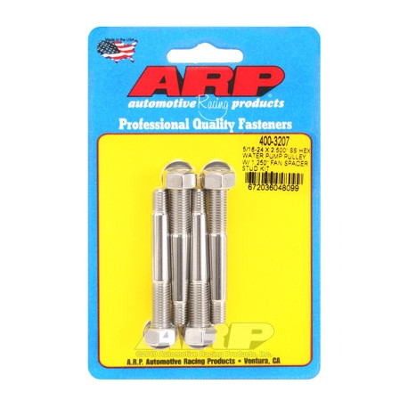 Motor alkatrészek ARP 5/16-24 x 2.500 Rozsdamentes acél hatszögű vízpumpa csavarok 1.250 hüvelykes ventil távtartóval | race-shop.hu