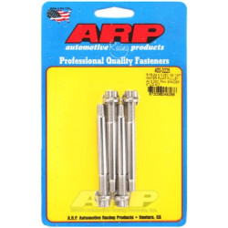 ARP rozsdamentes acél 12-pontos WP feszítőcsavar 2,000" ventilátor távtartóval - 5/16-24 x 3,250"