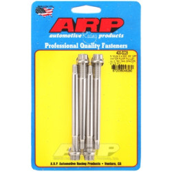 ARP rozsdamentes acél 12-pontos vízpumpa csigatűs csavar 2,750 hüvelykes ventillátortávolsággal - 5/16-24 x 4,000 hüvelyk