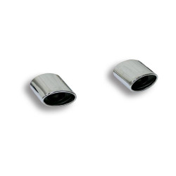 Supersprint Oval endpipe kit Right + Left 145x95 AUDI TT Mk3 Coupè/Roadster 2.0 TFSI Quattro 15+ (with valve)