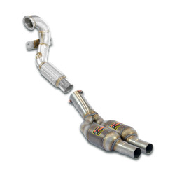 Supersprint Turbo downpipe + Metallic catalytic right - left AUDI S1 Quattro 3 Doors / Sportback 2.0 TFSI `14+ (Twin Pipe)