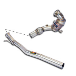 Supersprint Turbo downpipe kit + Metallic catalytic converterFor OEM centre exhaust AUDI S3 8V QUATTRO 2.0 TFSI 16-17