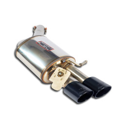 Supersprint Rear exhaust Left 100x75 "Gun Metal Grey" with valve AUDI S6 C7 4G (Sedan + Avant) 4.0 TFSI 12-14 (with valve)