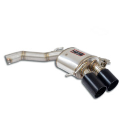 Supersprint Rear exhaust Right 100x75 "Gun Metal Grey" AUDI S8 Quattro 4.0 TFSI V8 20+ (with valve)