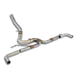 Supersprint Rear pipe "Y-Pipe" Right - Left (Muffler delete) BMW F40 M135i xDrive 19+ (with valve)