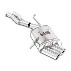Supersprint Connecting pipe + rear exhaust OO 80 "Power Loop" BMW E46 325ti Compact 01+