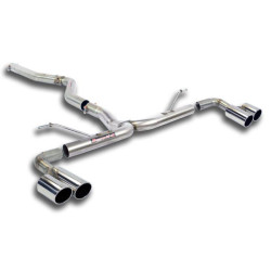 Supersprint Connecting pipe + rear pipe Right OO80 - Left OO80 (Muffler delete) BMW F34 Gran Turismo 318d 13-15