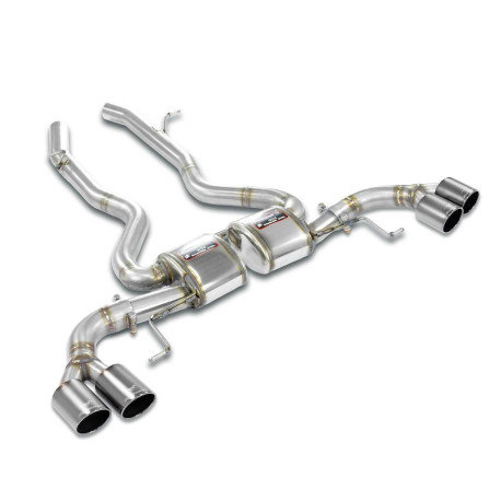 SUPERSPRINT KIPUFOGÓRENDSZER Supersprint Rear exhaust "Race" Right OO90 + Left OO90 "Gun Metal Grey" BMW G01 X3 M40i xDrive 17-24 | race-shop.hu