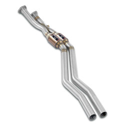 Supersprint Front Metallic catalytic converter right - left + "X-Pipe" BMW E30 333i (Sedan - M30 Engine) 85-87