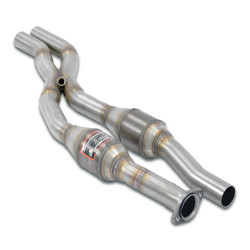 Supersprint Front Metallic catalytic converter right - left + "X-Pipe" BMW E34 530i Sedan/Touring (6 cyl.- M30) 87-92