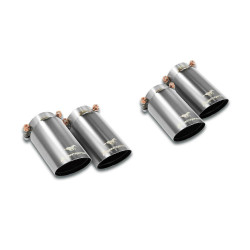 Supersprint Endpipe kit "Gun Metal Grey" OO80 Right - OO80 Left BMW F87 M2 Competition 18-21 (with valve)