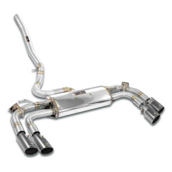 Supersprint Rear exhaust with valve OO90 Right - OO90 Left "Gun Metal Grey" MINI U25 Cooper S Countryman JCW ALL4 2.0i Turbo 23+