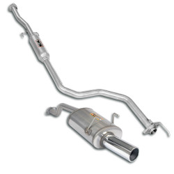 Supersprint Sport package Ø50, "Cat.-Back" HONDA CIVIC 4d. 1.4i / 1.6i 92-96