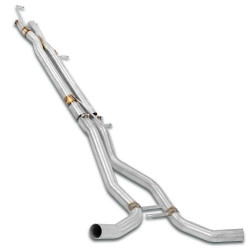 Supersprint Centre pipe Right - Left + " X-Pipe ". (Replaces OEM centre exhaust.) RANGE ROVER SPORT 4.2i V8 Supercharged 05-09