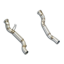 Supersprint Downpipe kit Right - Left (Deletes the catalytic) MASERATI Ghibli "Trofeo" 3.8L V8 Twin Turbo 20-23 (with valve)