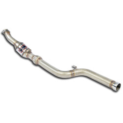 Supersprint Downpipe Left with Metallic catalytic MERCEDES C217 S 500 / S 550 4.7i V8 Bi-Turbo 14-17 (with valve)