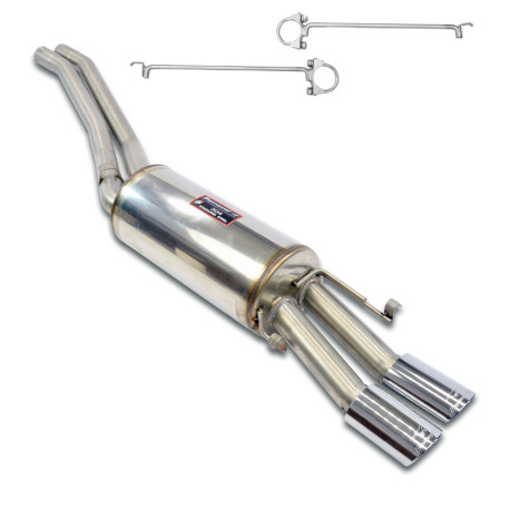 SUPERSPRINT KIPUFOGÓRENDSZER Supersprint Mid-pipe kit + rear muffler, oval tips 90x70For AMG wide body rear bumper MERCEDES W126 SE 380 80-85 | race-shop.hu