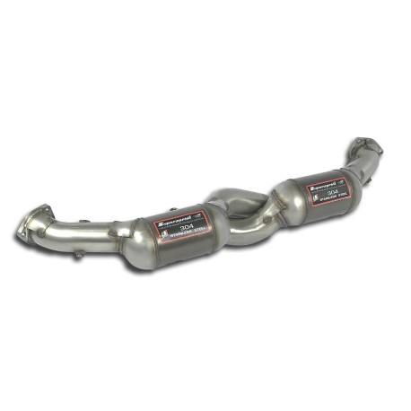 SUPERSPRINT KIPUFOGÓRENDSZER Supersprint Front pipe with Metallic catalytic converter Right + Left PORSCHE 996 Carrera 2 Coupè 02-04 | race-shop.hu