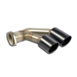 Supersprint Endpipes kit Right OO90 "Gun Metal Grey" PORSCHE 991 Turbo 3.8i 13-15