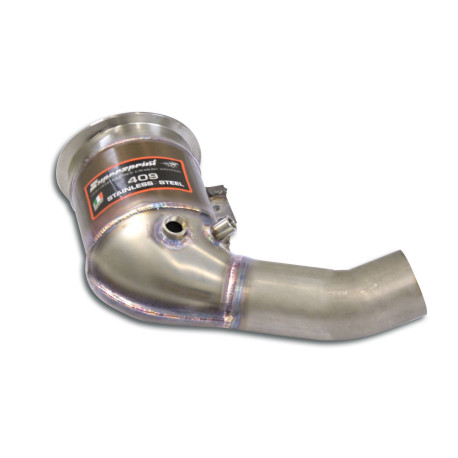 SUPERSPRINT KIPUFOGÓRENDSZER Supersprint Downpipe Left + Metallic catalytic PORSCHE 992 Turbo Coupè 20+ (with valve) | race-shop.hu