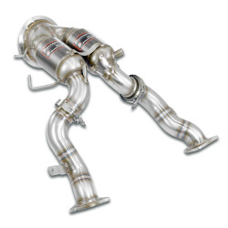 Supersprint Downpipe + metallic catalytic right - left (Left / Right Hand Drive) PORSCHE MACAN S 3.0L V6 19-21 (with valve)