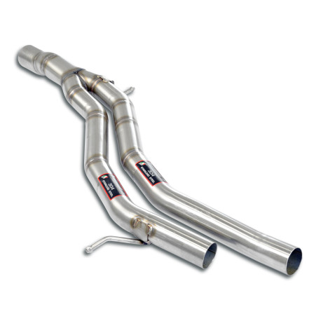 SUPERSPRINT KIPUFOGÓRENDSZER Supersprint Central "Y-Pipe" (Deletes OEM centre exhaust) PORSCHE 536 CAYENNE SUV 3.0L V6 18-23 "Single pipe" (with valve) | race-shop.hu