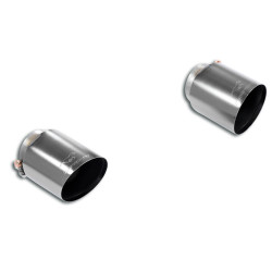 Supersprint Endpipe kit "Race-Gun Metal Grey" Right O100 - Left O100 VW GOLF VII GTI "Performance" 2.0 TSI 16-19 (with valve)